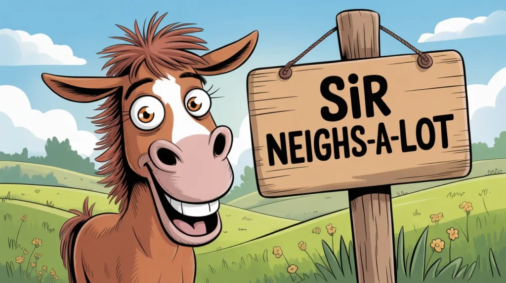 funny horse name puns