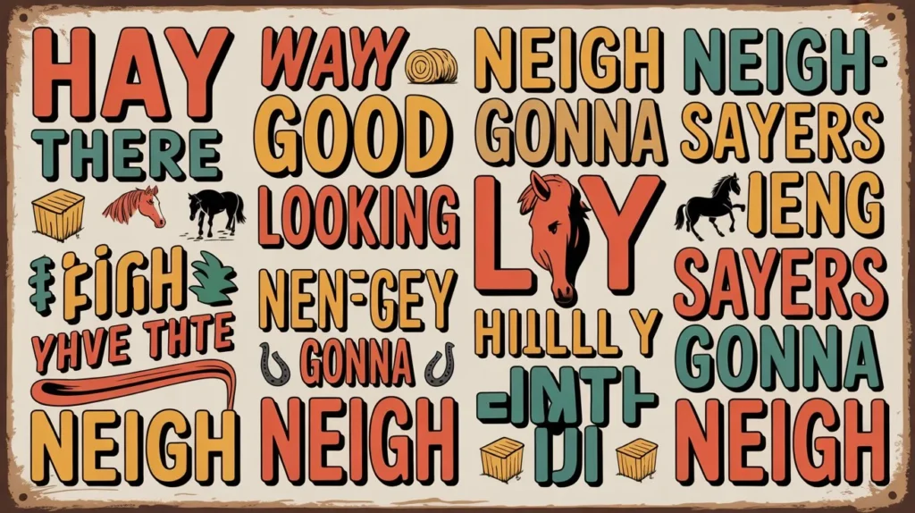 funny horse name puns