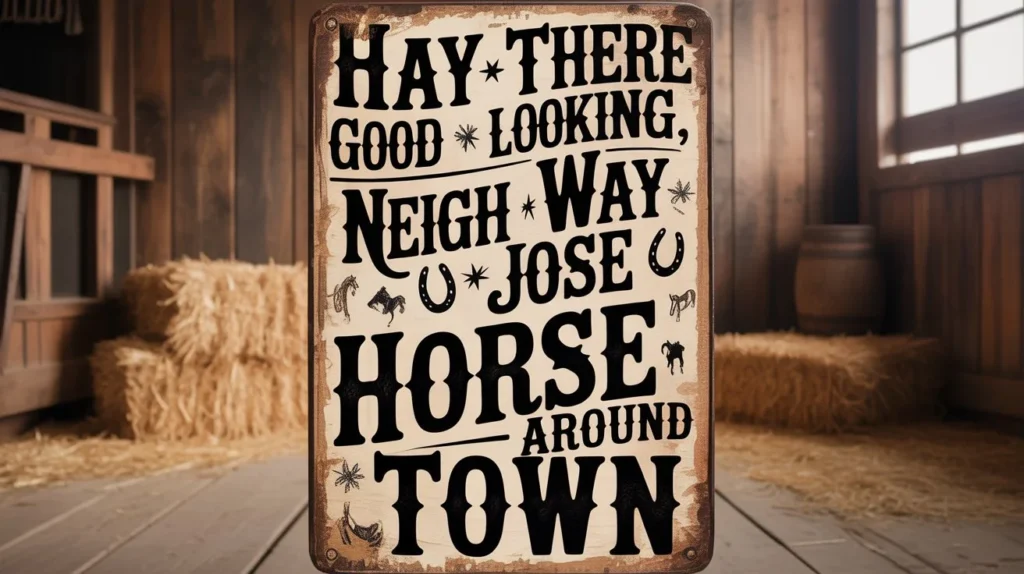 funny horse name puns