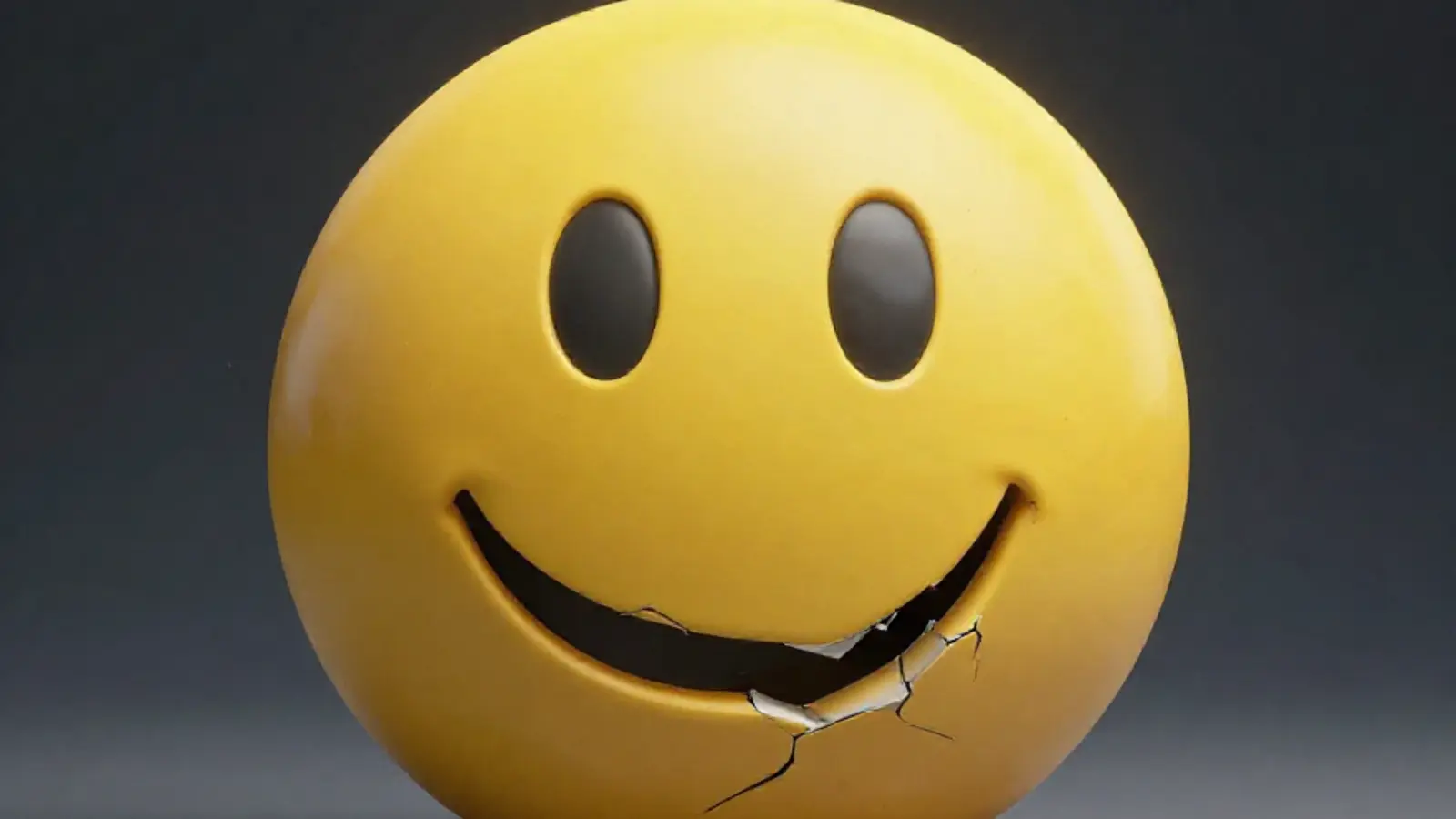 what does an upside down smiley face mean