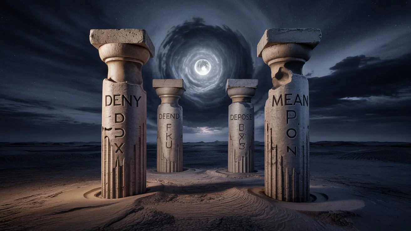 What Does Deny, Defend, Depose Mean