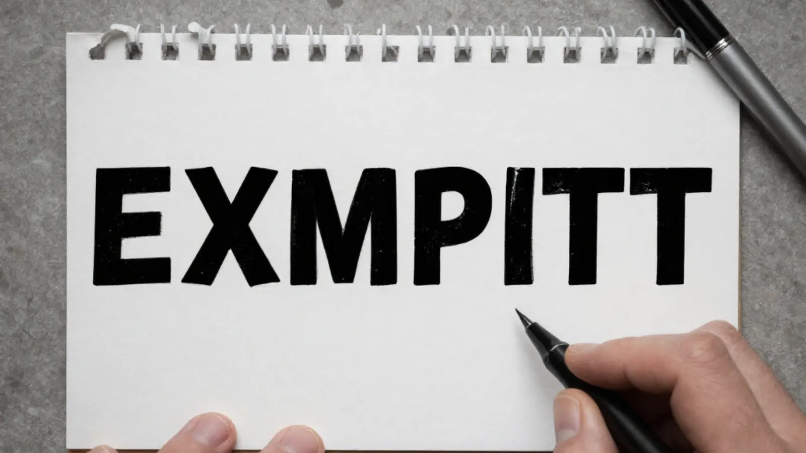 What Does Exempt Mean